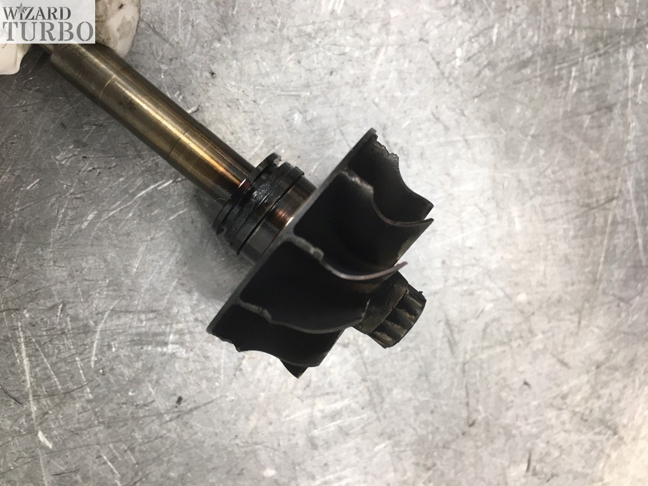 Sérült turbina kerék